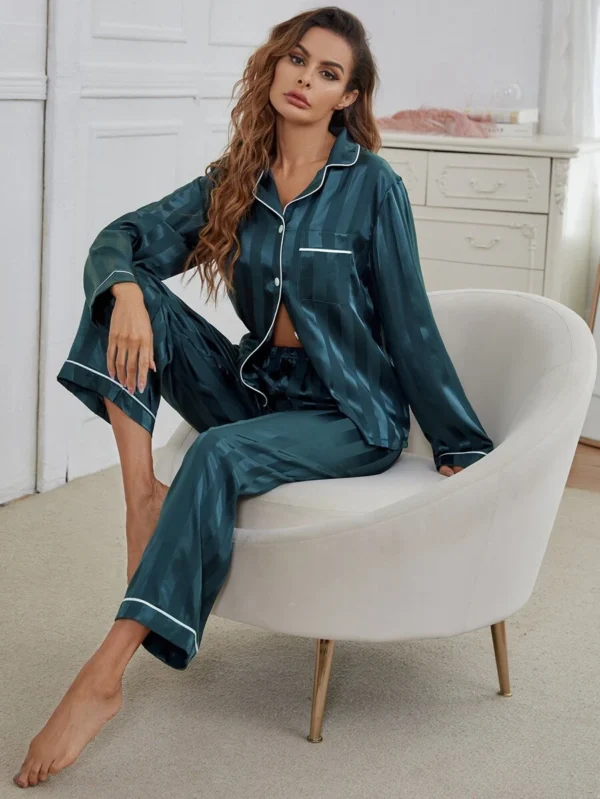 ⁦طقم بيجامه ستان مريح⁩ - الصورة ⁦21⁩