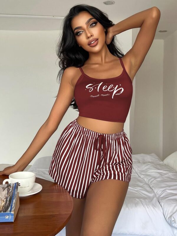 ⁦طقم بيجامه مخطط⁩ - الصورة ⁦18⁩