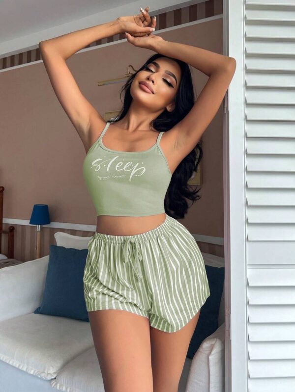 ⁦طقم بيجامه مخطط⁩ - الصورة ⁦48⁩