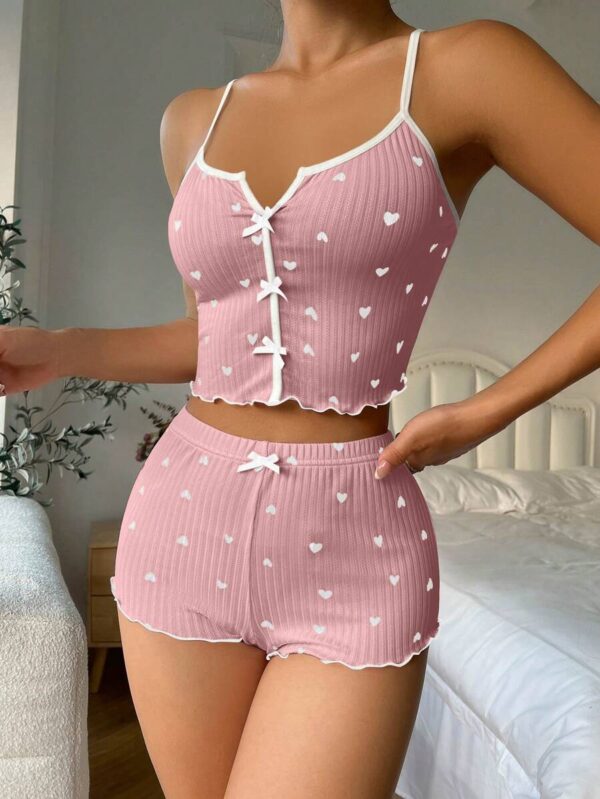 ⁦بيجامة قطعتين هوت شورت - توب⁩ - الصورة ⁦26⁩