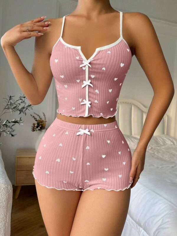 ⁦بيجامة قطعتين هوت شورت - توب⁩ - الصورة ⁦27⁩