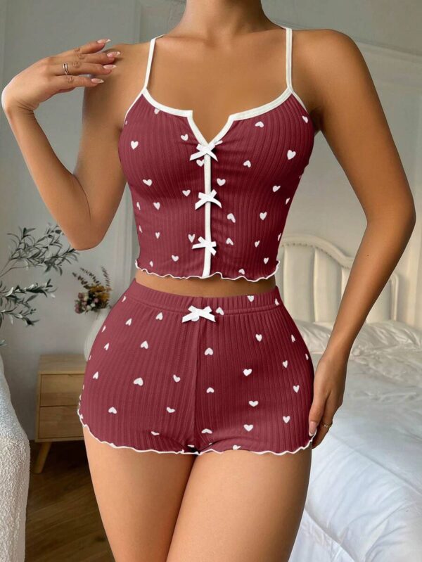 ⁦بيجامة قطعتين هوت شورت - توب⁩ - الصورة ⁦31⁩