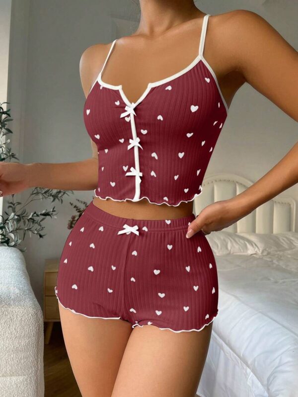 ⁦بيجامة قطعتين هوت شورت - توب⁩ - الصورة ⁦33⁩