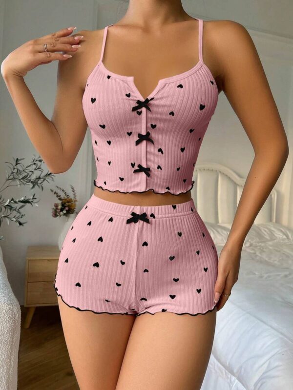 ⁦بيجامة قطعتين هوت شورت - توب⁩ - الصورة ⁦42⁩