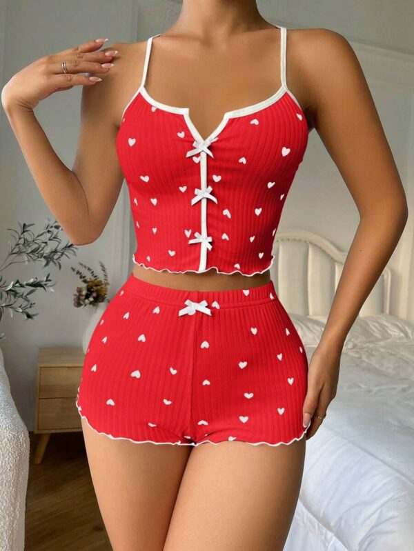 ⁦بيجامة قطعتين هوت شورت - توب⁩ - الصورة ⁦52⁩
