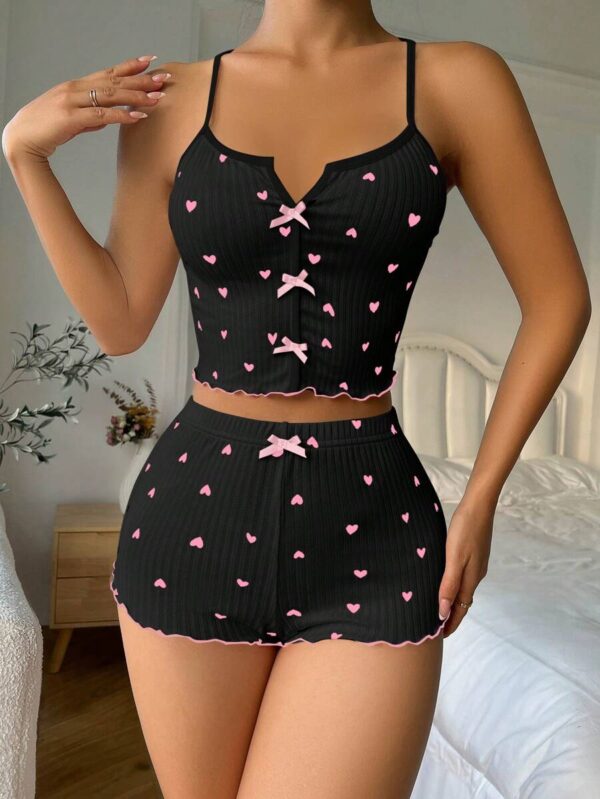 ⁦بيجامة قطعتين هوت شورت - توب⁩ - الصورة ⁦47⁩