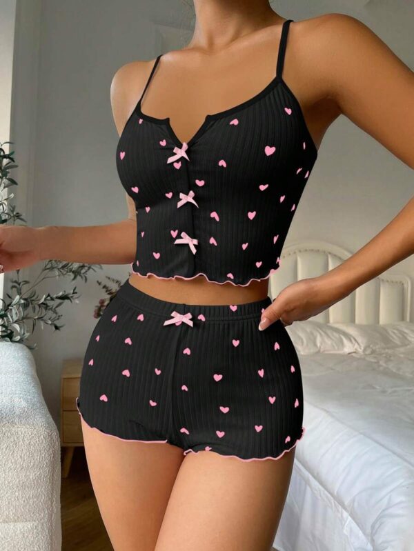 ⁦بيجامة قطعتين هوت شورت - توب⁩ - الصورة ⁦49⁩
