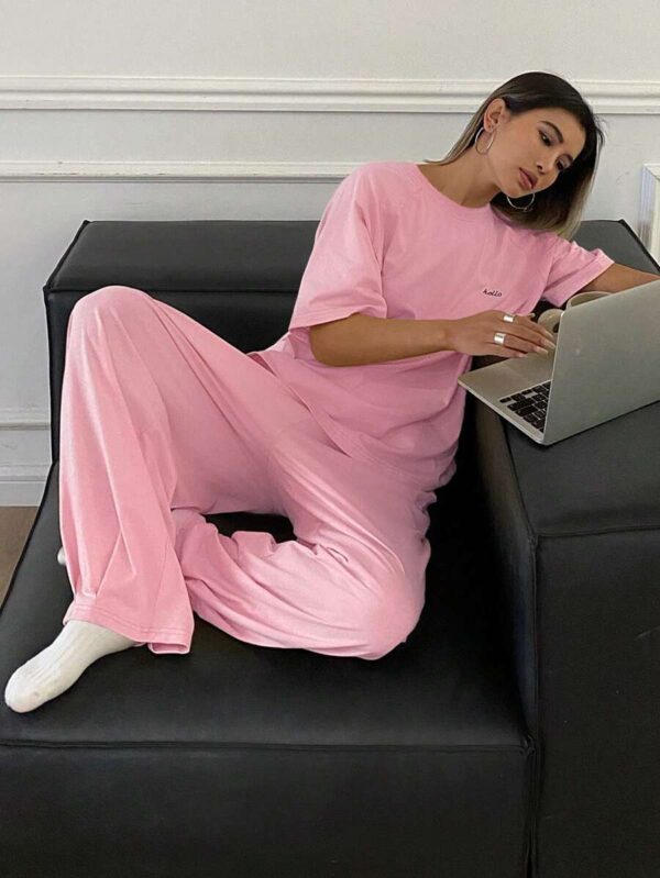 ⁦قطعتين بيجامة فضفاضة⁩ - الصورة ⁦8⁩