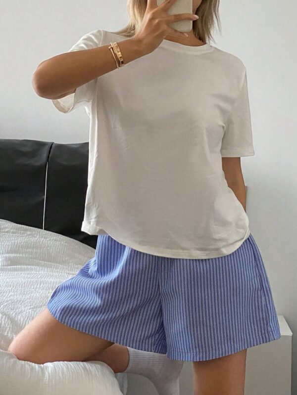 ⁦قطعتين بيجامة مقلمة⁩ - الصورة ⁦15⁩